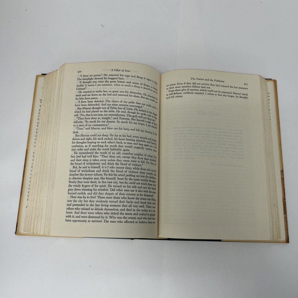 A Pillar of Iron Hardcover by Taylor Caldwell, 1965 Book