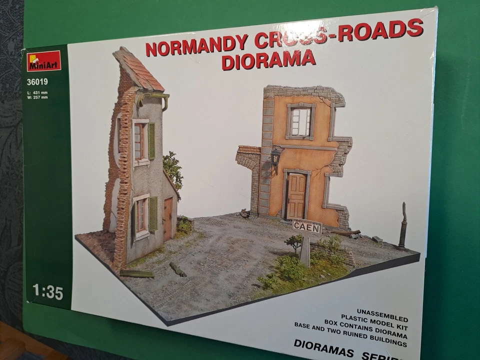 MINIART 1/35 Diorama NORMANDY CROSS-ROADS + TAMIYA & DRAGON Zub. WWII Normandie