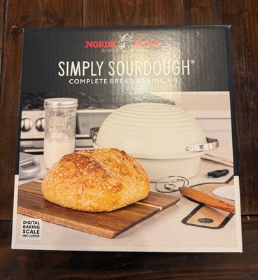 NEW Nordic Ware Simply Sourdough Complete Bread Baking Kit Scale Lame Pan Jar