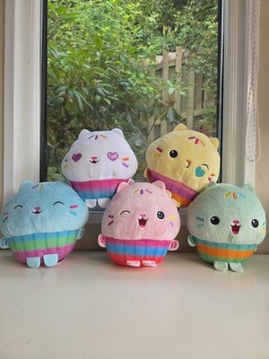 Gabby's Puppenhaus Cakey Katze komplette Sammlung 5 x Posh Paws Plüsch seltener Fund