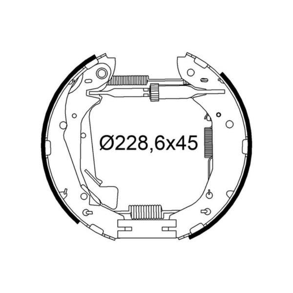Bremsbackensatz Valeo 554970 FüR Hyundai Kia Sonata IV Matrix Magentis I-image