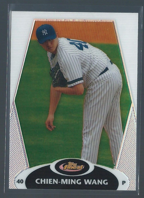 2008 Topps Finest #112 Chien-Ming Wang Refractor Baseball Card  New York Yankees