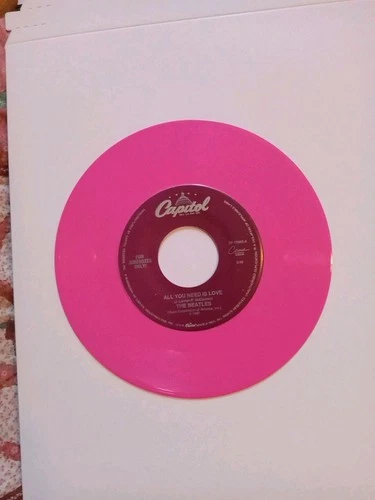 BEATLES - All You Need Is Love  / Baby You're A rich Man  45  Pink Wax Jukebox