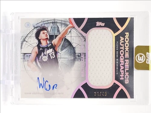 WALTER CLAYTON JR. 2025-26 TOPPS 3 RPA ROOKIE PATCH JAZZ RC AUTO /49 Q3668