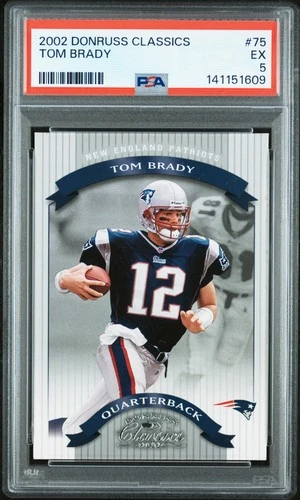 2002 DONRUSS CLASSICS #75 TOM BRADY PSA 5