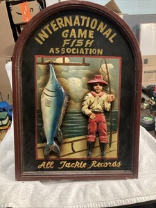 International Game Fishing 3-D Nautical  Wall Art Man Cave
