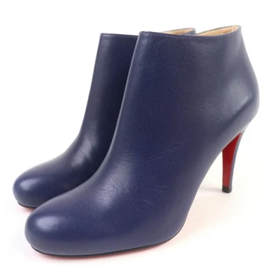 Bottes courtes Christian Louboutin en cuir violet EU:35,5 US:5,5 chaussures - Photo 1/4