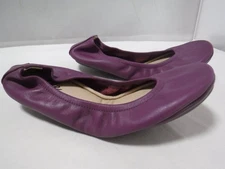 The Storehouse Flats Slip On Ballet Flats Eggplant Purple Leather Women's Size 6