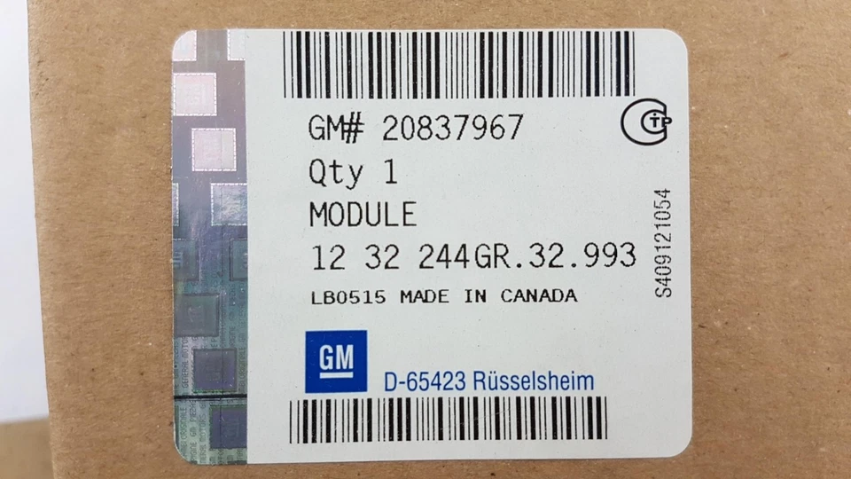 Original OPEL InsigniaA CADILLAC SRX Steuergerät Heckklappe Steuermodul 20837967 - Immagine 3 di 3