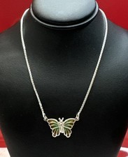 925 Sterling Silver Butterfly Pendant Necklace
