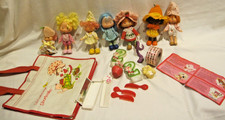 Vtg Collection Lot of American Greetings Strawberry Shortcake Dolls Accessories