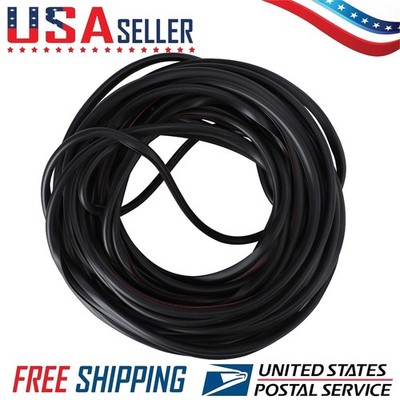 32ft U-shaped door bead rubber protector 10m black Durable