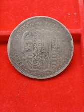 VICEREAME NAPOLI CARLO II D'ASBURGO MEZZO DUCATO O 50 GRANA 1689 TRECCIA RARO