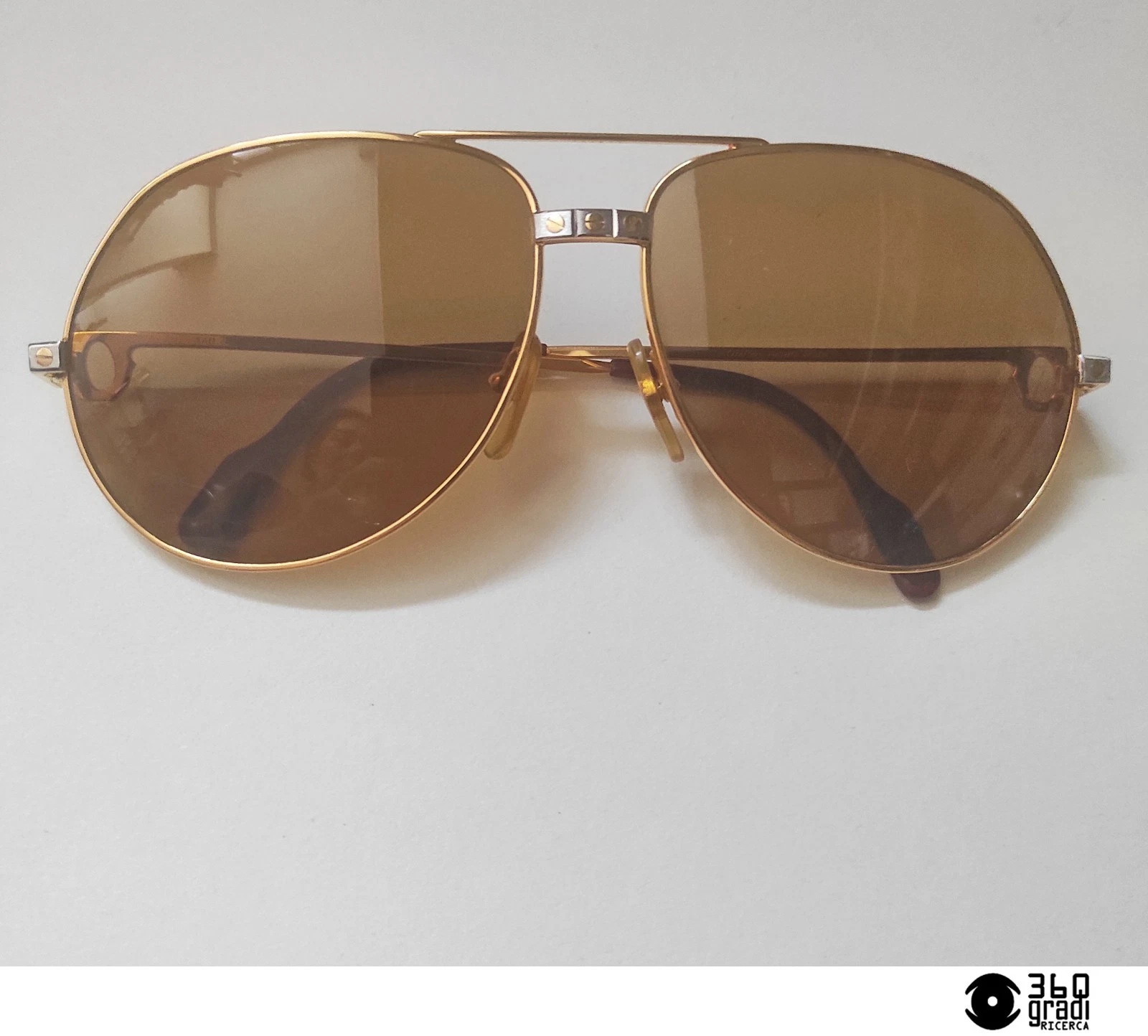 Cartier — Cartier Paris Vendome Santos Sunglasses Persol Lens Vintage 1980s (Large)