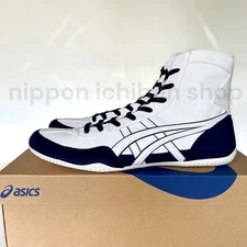 【In stock】ASICS Wrestling Shoes New 1083A001 EX-EO TWR900 White x Navy x White
