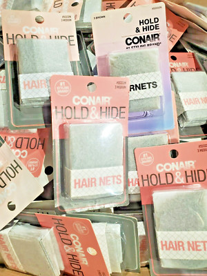 24 Pks of 3: Conair Hold & Hide Brown Hair Nets #55332N (3324-R6P8)
