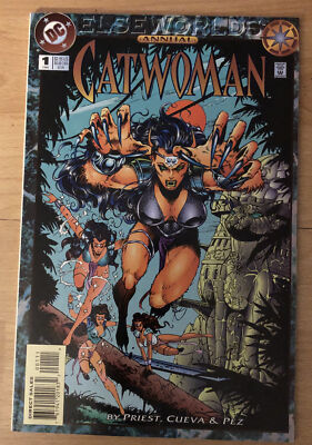 Catwoman Annual 1 Priest Story, Cueva Art; Batman Ads: Star Trek & Weird Science