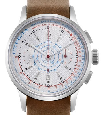 Strela Medical Chronograph Pulsometer Manual Winding Medic Doctor's Watch ST1901