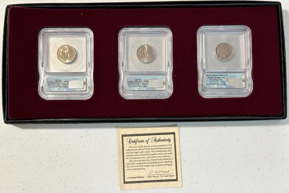 Return of the Buffalo Indian Head Nickel Gift Set 1936 2005-P & 2005-D MS 67 - Image 2 of 4