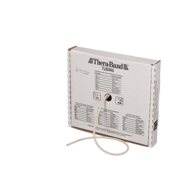 THERABAND Professional Latex Resistance Tubing Resistance Level: Tan 25 feet New