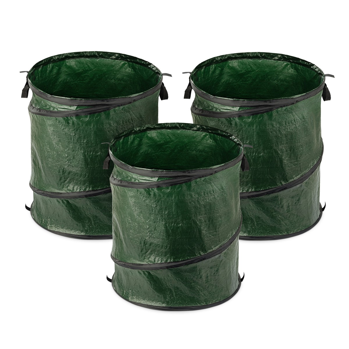 3 Sacchi Riutilizzabili Per Rifiuti Da Giardino 72 Galloni | Telone Resistente Per Foglie E Prato - 4