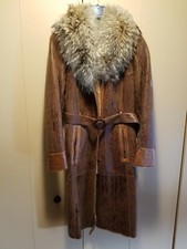 Manzari Milano Womens Original Shearling Winter Coat Jacket Tag Size 42