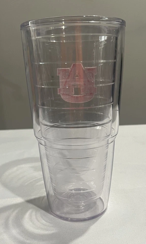 Vaso Tervis con logotipo rosa Auburn Tigers 24 oz con tapa garantía de por vida Foto 4 de 4
