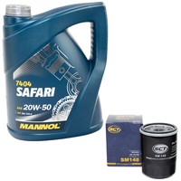 MotoröL Set 20W-50 5 Liter + ÖLfilter SM 148 FüR Nissan Micra Primera Toyota