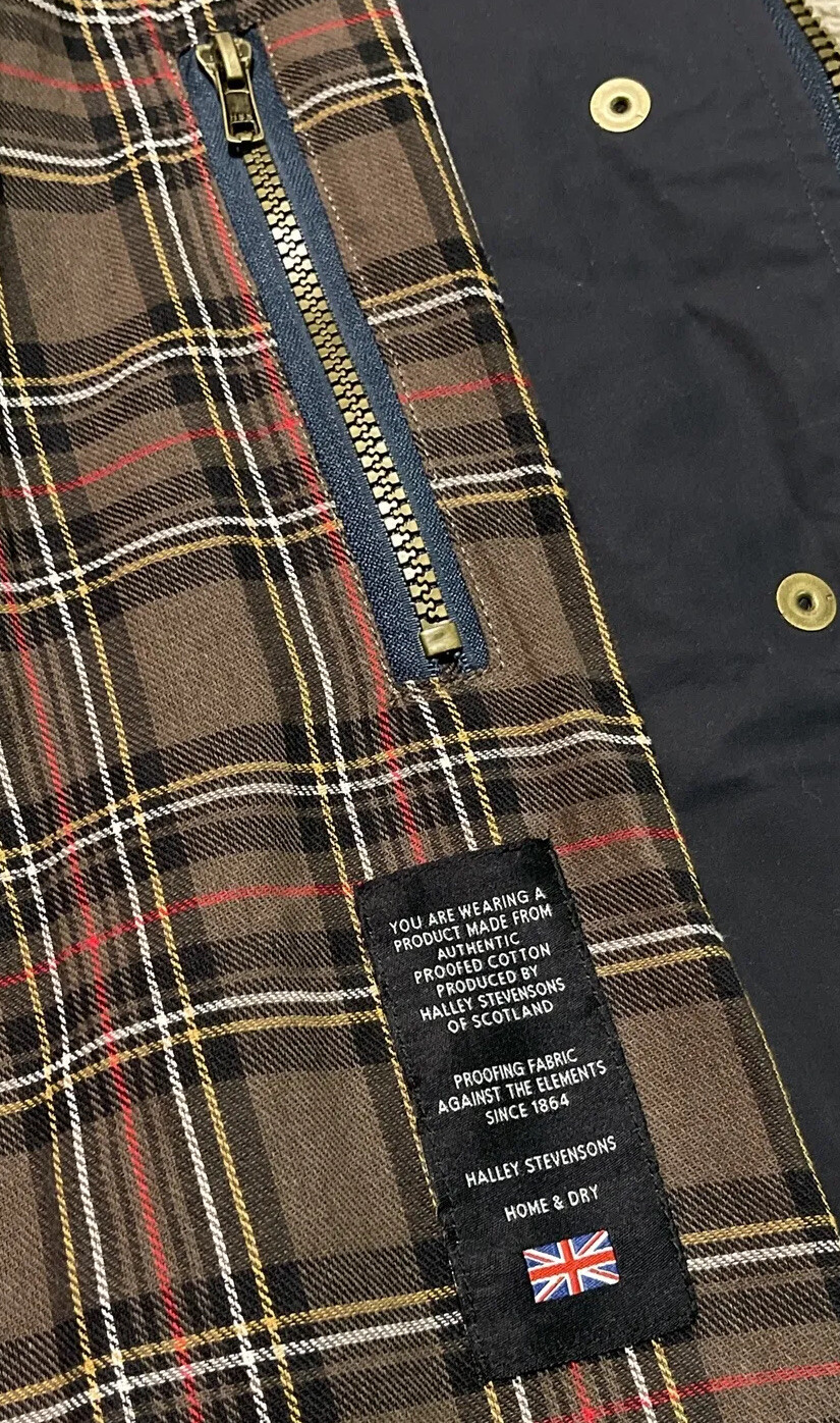 Size 14 Celtic Co Brighton Parka Halley Stevensons Waxed Cotton Coat Rain Jacket image 10