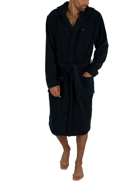 tommy hilfiger towelling bathrobe