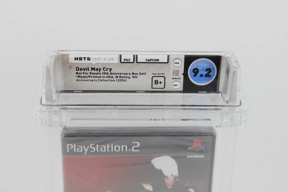Devil May Cry (NFR) 5th Anniversary Box Set - Sealed, Wata 9.2 B+ PS2 Capcom USA - Image 2 of 4