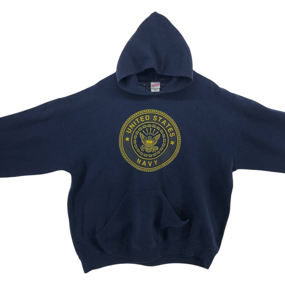 90s~00'S SOFFE USNAVY Sweatshirt Pullover Hoodie Made in USA