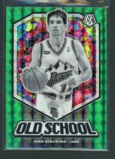 2019-20 John Stockton Panini Mosaic Green Old School 