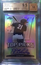 JJ Bleday 2019 Leaf Metal Draft Top Picks Auto /50 BGS 9.5 Auto 10 eBay 1/1