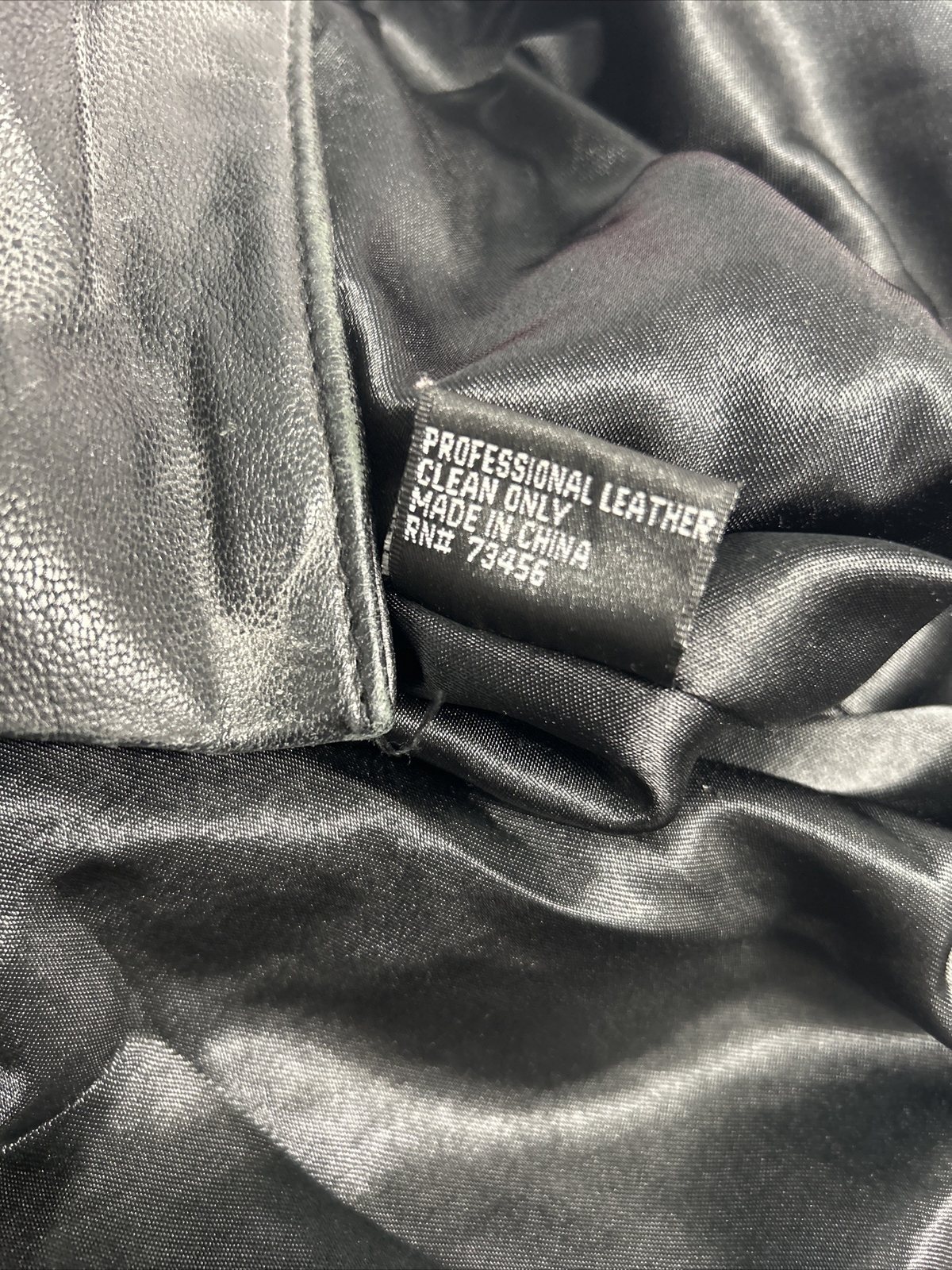 Accents By Comint Solid Black Button Up Genuine L… - image 12