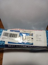 2PK Double Braided Nylon Dock Lines 4840 Lbs Breaking Strength 1/2 in 20 ft