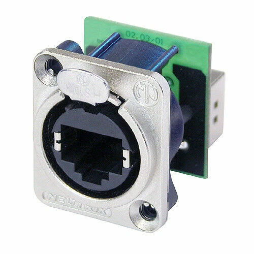Neutrik Ne8fdp Rj45 Durchgangs-einbaubuchse vernickeltes D-gehäuse