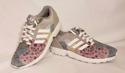 adidas zx flux white flowers