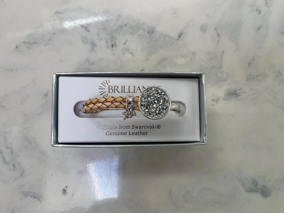 IOB Brilliance Crystals From Swarovski Genuine Leather Bracelet  - Image 4 of 4