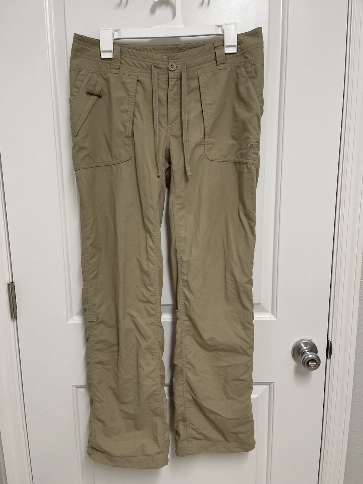 North Face Womens Roll-Up Convertible Hiking Pants Khaki Size 10