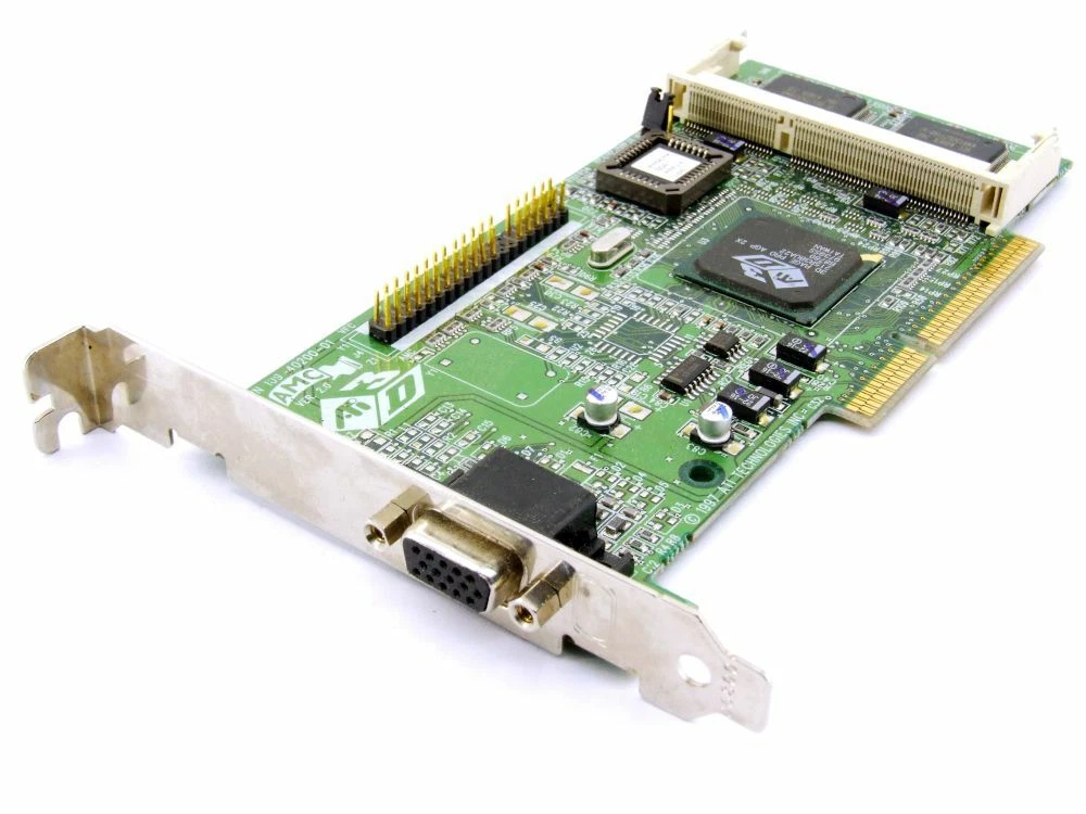 RARE VINTAGE ATI 3D RAGE PRO TURBO AGP 8 MEG VGA CARD 109-49800-11 MXB24
