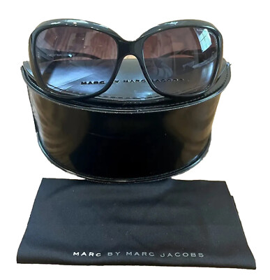 Marc By Marc Jacobs Black Sunglasses w/Case Marc by Marc Jacobs Black Hard Sunglasses Case Large New  main image 3