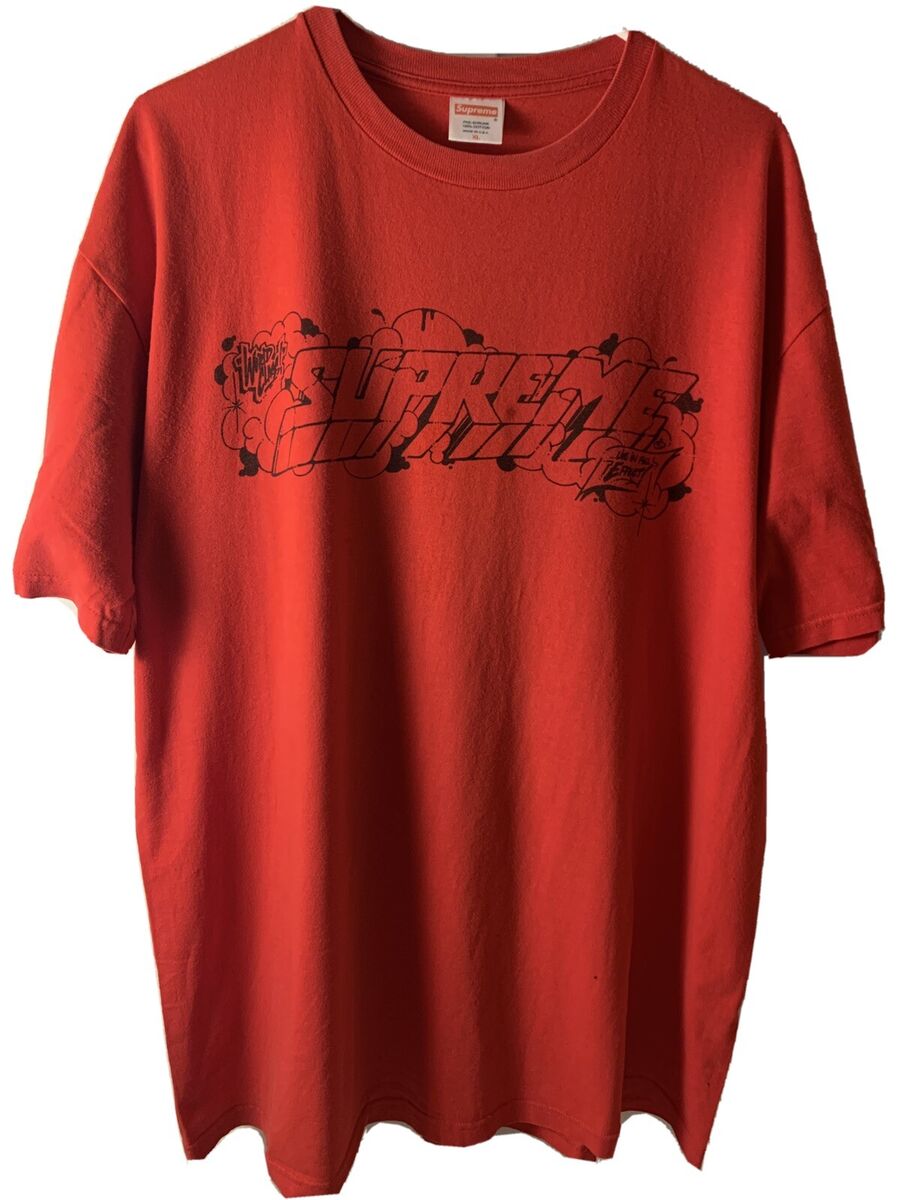Supreme Vintage tee 2003 T-shirts Red Made In USA Large XL Supreme Vintage tee 2003 T-shirts Red Made In USA Large XL