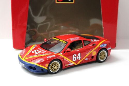 1:18 Bburago Ferrari 360 Modena SCOTTSDALE BBR EDITION BBS WHEELS #64 red - Picture 1 of 4