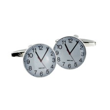 Superb Novelty Clock Face Style Presented in a Cufflink Box - X2BOC015
