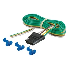 CURT 58044 4-Flat Connector with 60" Wires & Hardware (Vehicle Side, Packaged)
