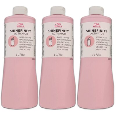 Wella Shinefinity Glaze Activator Bottle 2 % 3 x 1000 ml Entwickler H2O2