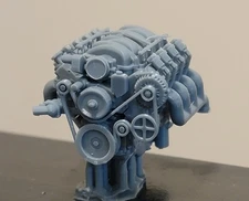 1/24 1/25 Scale LS Engine W/ Accesory Belt For Model Car LS Swap