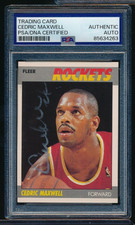 1987-88 Fleer #70 Cedric Maxwell signed auto autograph PSA/DNA silver sharpie