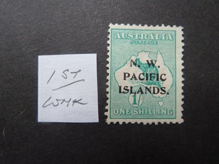 NWPI/NEW GUINEA KANGAROO 1st WMK MLH 1/ GREEN TYPE/B ROO AUSTRALIA